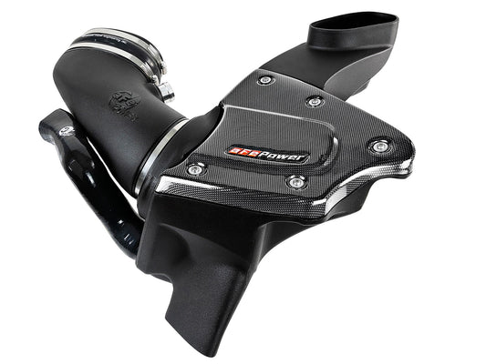 aFe Power Magnum FORCE Stage-2 Si Cold Air Intake System - Carbon Fiber Look Trim w/ Pro DRY S Filter — BMW M3 (E90/92/93) 08-13 V8-4.0L S65 — 51-82952-C