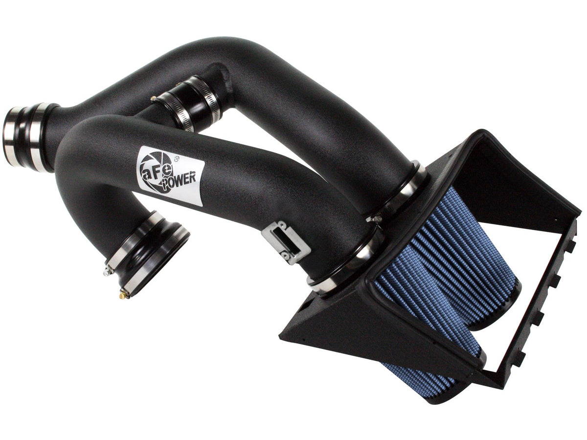 aFe Power Rapid Induction Dual 3-1/2 IN Cold Air Intake System w/ Pro 5R Filter — Ford F-150 2011 V6-3.5L (tt) — 54-12182