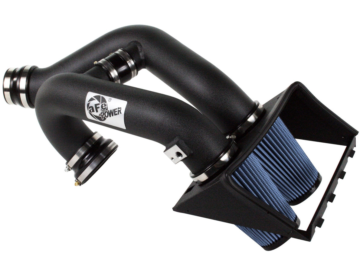 aFe Power Rapid Induction Dual 3-1/2 IN Cold Air Intake System w/ Pro 5R Filter — Ford F-150 12-14 V6-3.5L (tt) — 54-12192