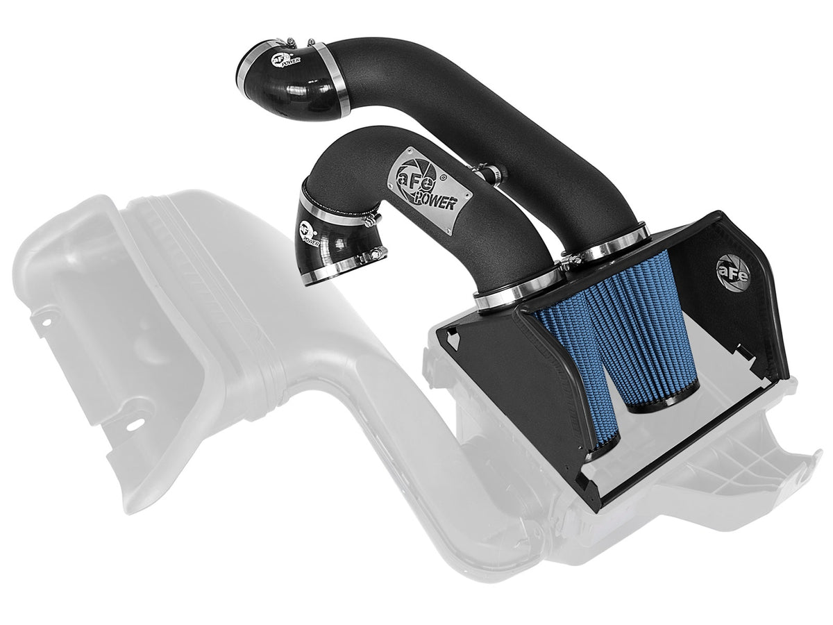 aFe Power Rapid Induction Dual 3 IN Cold Air Intake System w/ Pro 5R Filter — Ford F-150 15-26 V6-2.7L (tt)/ 15-16 V6-3.5L (tt) — 54-22642-B