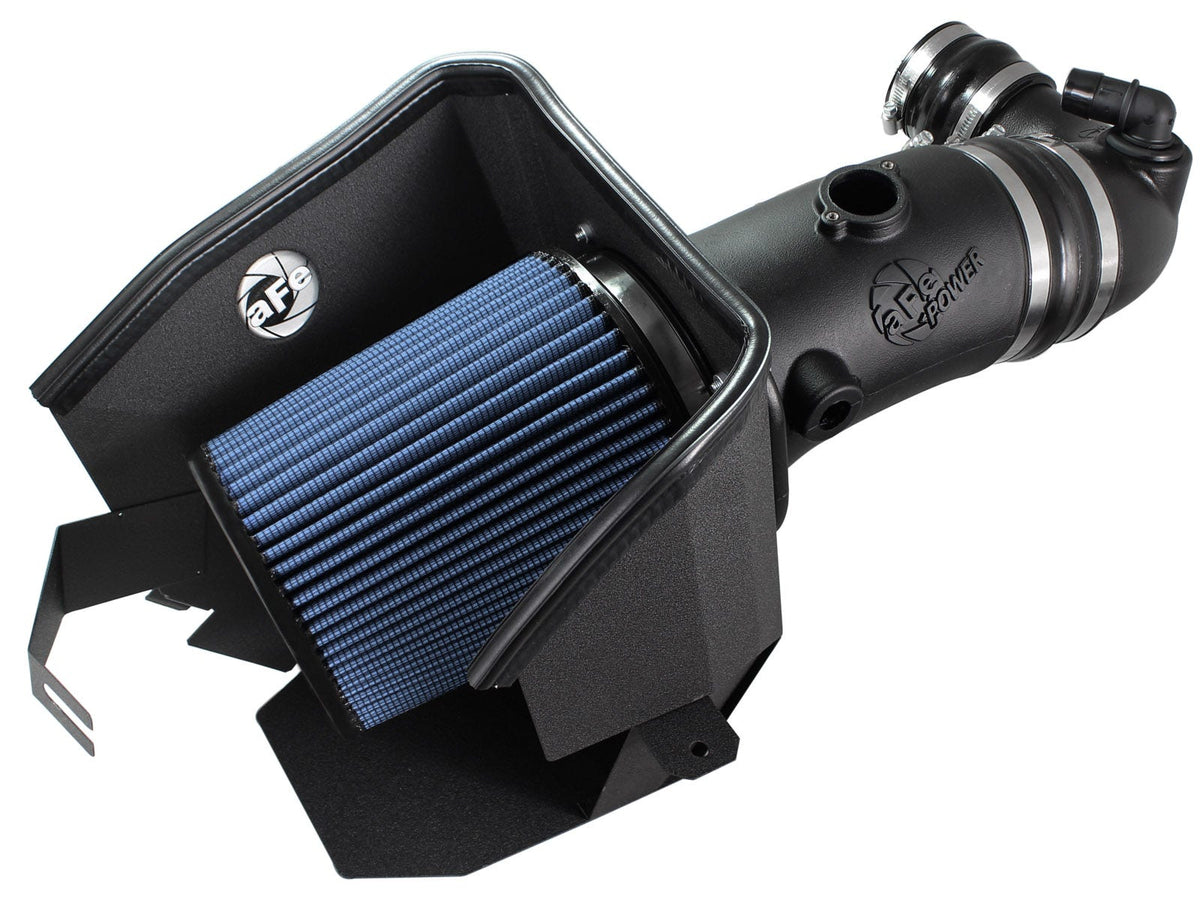 aFe Power Magnum FORCE Stage-2 Cold Air Intake System - w/ Black Cover & Pro 5R Filter — Ford Diesel Trucks 08-10 V8-6.4L (td) — 54-41262