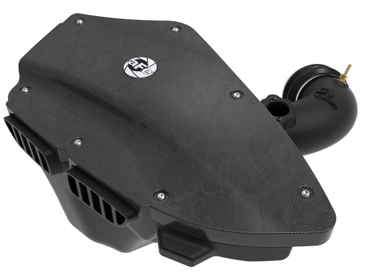 aFe Power Magnum FORCE Stage-2 Si Cold Air Intake System - Carbon Fiber Look Trim w/ Pro 5R Filter — BMW 128i/325i/328i/330i (E82/88/90/91/92/93) 06-13 L6-3.0L N52/N53 — 54-81012-C