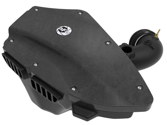 aFe Power Magnum FORCE Stage-2 Si Cold Air Intake System - Carbon Fiber Look Trim w/ Pro 5R Filter — BMW 128i/325i/328i/330i (E82/88/90/91/92/93) 06-13 L6-3.0L N52/N53 — 54-81012-C