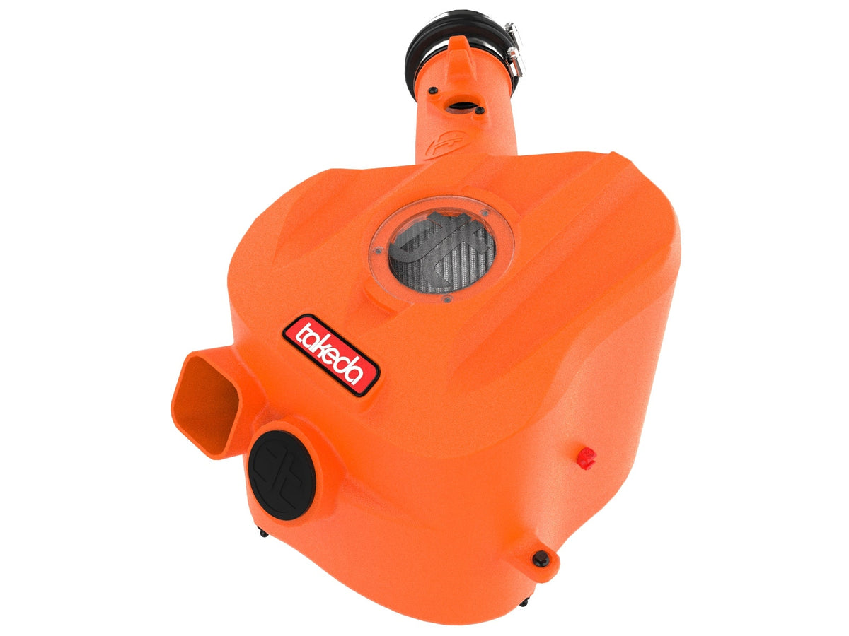 aFe Power Takeda Momentum Orange Edition Cold Air Intake System w/ Pro DRY S Filter — Toyota GR Corolla 23-26 L3-1.6L (t) — 56-70065DN