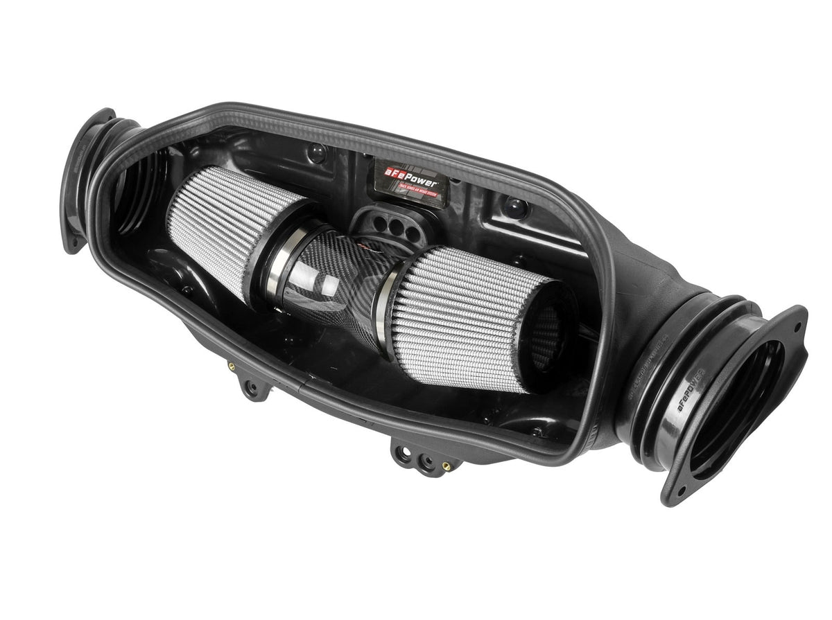 aFe Power Track Series Carbon Fiber Cold Air Intake System w/ Pro DRY S Filters — Chevrolet Corvette (C8) 20-26 V8-6.2L — 57-10013D