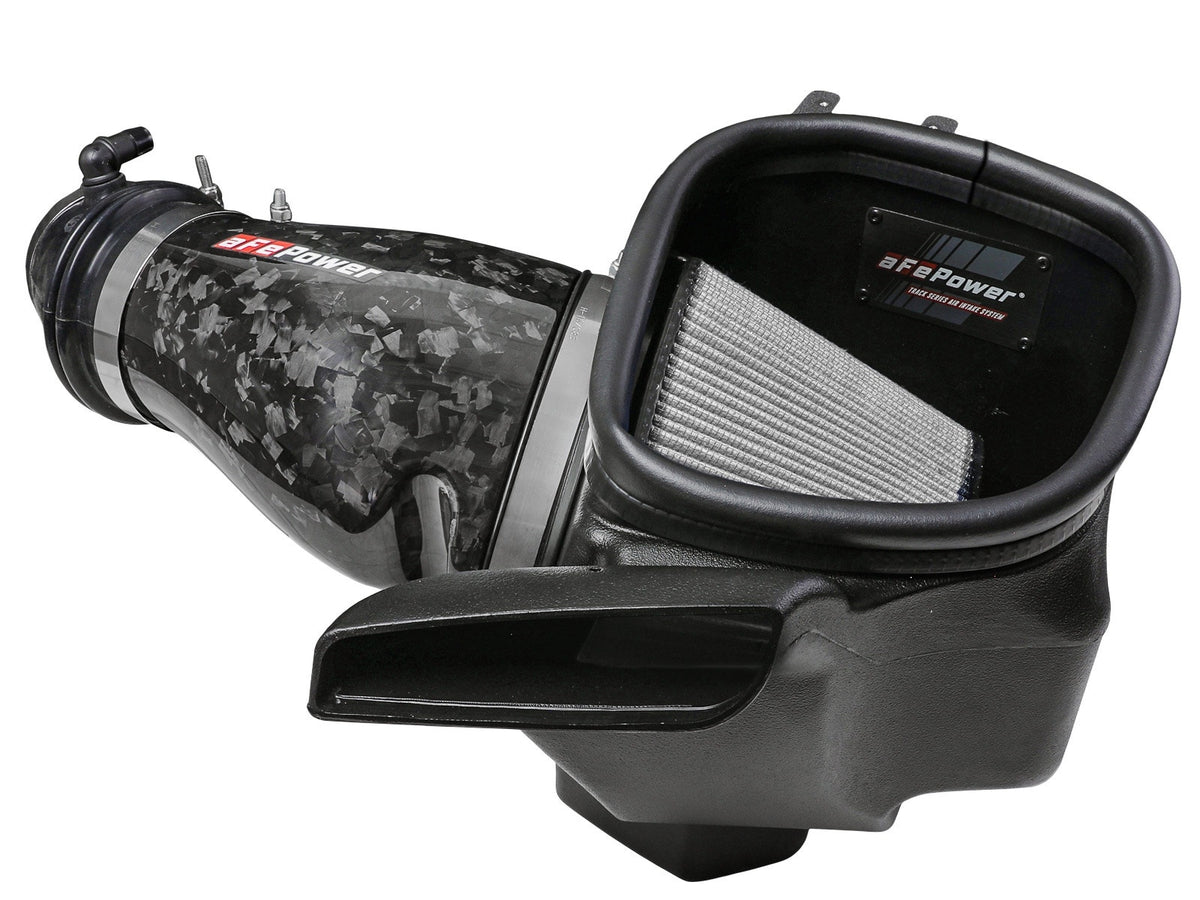 aFe Power Track Series Forged Carbon Fiber Cold Air Intake System w/ Pro DRY S Filter — Dodge Durango SRT Hellcat 21-26 V8-6.2L (sc) — 57-10028D