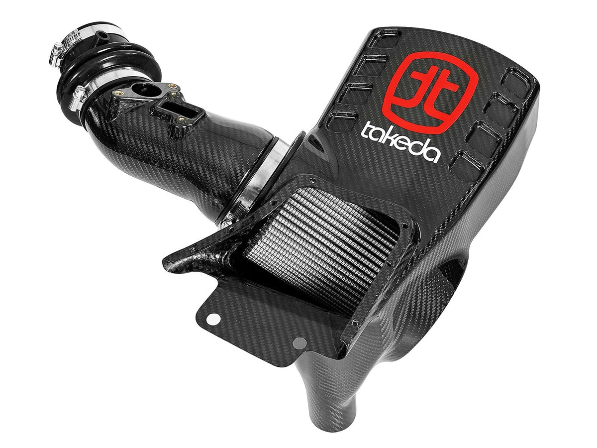 aFe Power Takeda Black Series Momentum Carbon Fiber Cold Air Intake System w/ Pro DRY S Filter — Honda Civic Type R 17-21 L4-2.0L (t) — 58-10002D