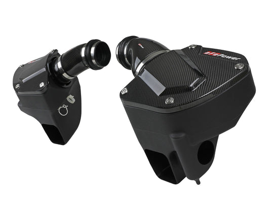 aFe Power Black Series Carbon Fiber Cold Air Intake System w/ Pro 5R Filters — BMW M5 (F90) 18-23 V8-4.4L (t) S63 — 58-10005R
