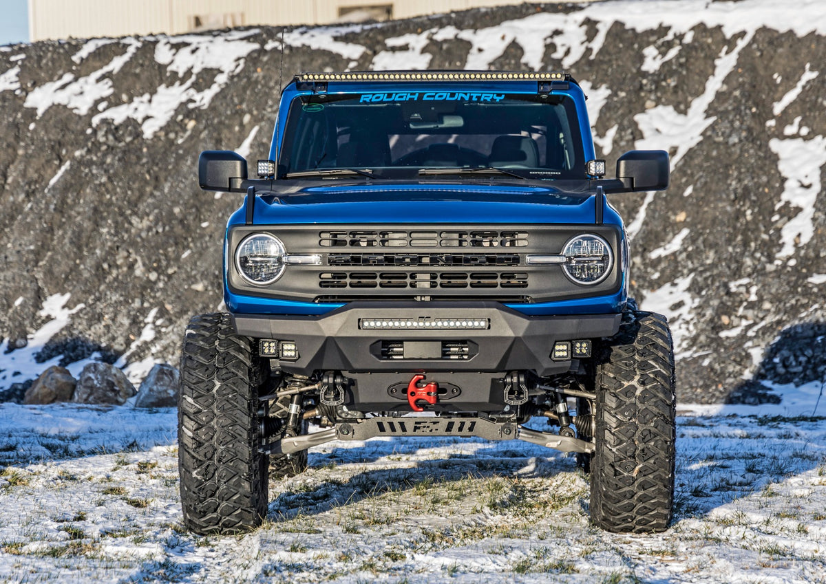 Rough Country 7 Inch Lift Kit | 4-Door Base | Ford Bronco 4WD (2021-2026)