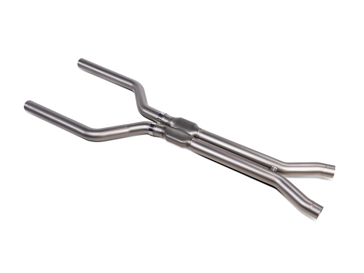 Akrapovič Evolution Link Pipe Set (Titanium) — BMW X5 M / X5 M Competition (F95) / BMW X5 M / X5 M Competition (F95) - OPF/GPF and additional applications — E-BM/T/11