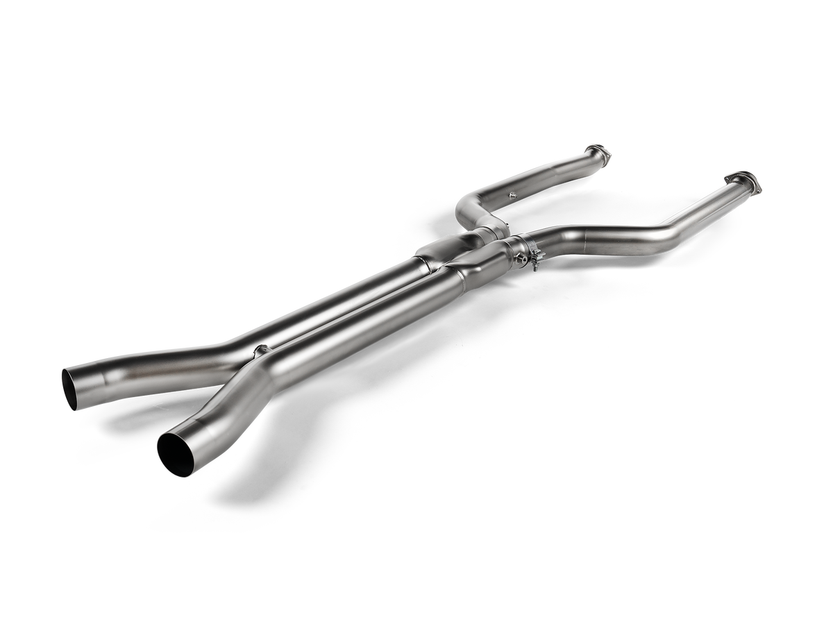 Akrapovič Evolution Link Pipe Set (Titanium) — BMW X5 M / X5 M Competition (F95) / BMW X5 M / X5 M Competition (F95) - OPF/GPF and additional applications — E-BM/T/15