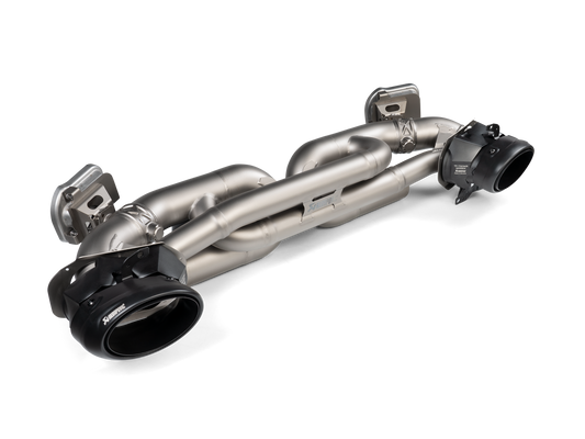 Akrapovič Slip-On Race Line (Titanium) — Porsche 911 Turbo / Turbo S / Cabriolet / Sport Classic (992) — S-PO/TI/19