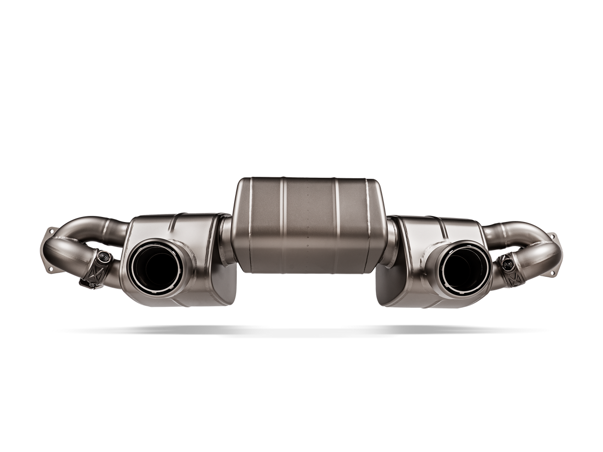 Akrapovič Slip-On Race Line (Titanium) — Porsche 718 Cayman GT4 RS / Spyder RS — S-PO/TI/24