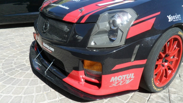 Carbon Fiber Front Wind Splitter-2004-2007 Cadillac CTS-V Sedan