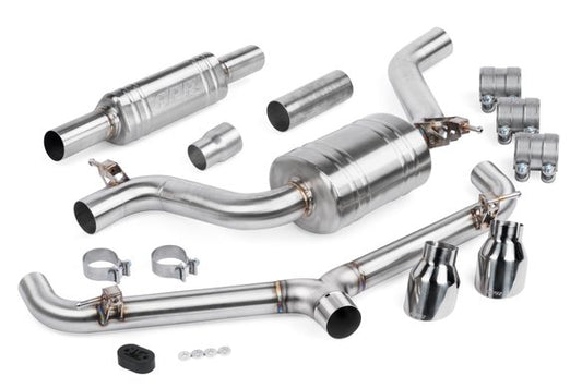 APR Catback Exhaust System (w/ Front Muffler) - GTI TRC (MK7.5) — CBK0039