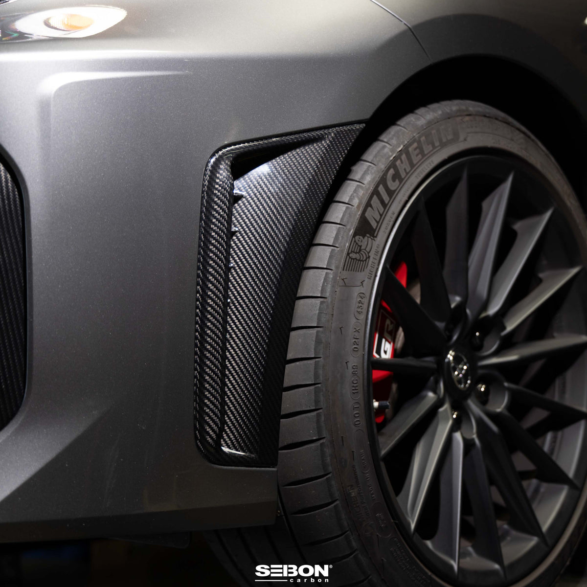 Seibon Dry Carbon Bumper Insert for 2025-2026 Toyota GR Corolla - Gloss