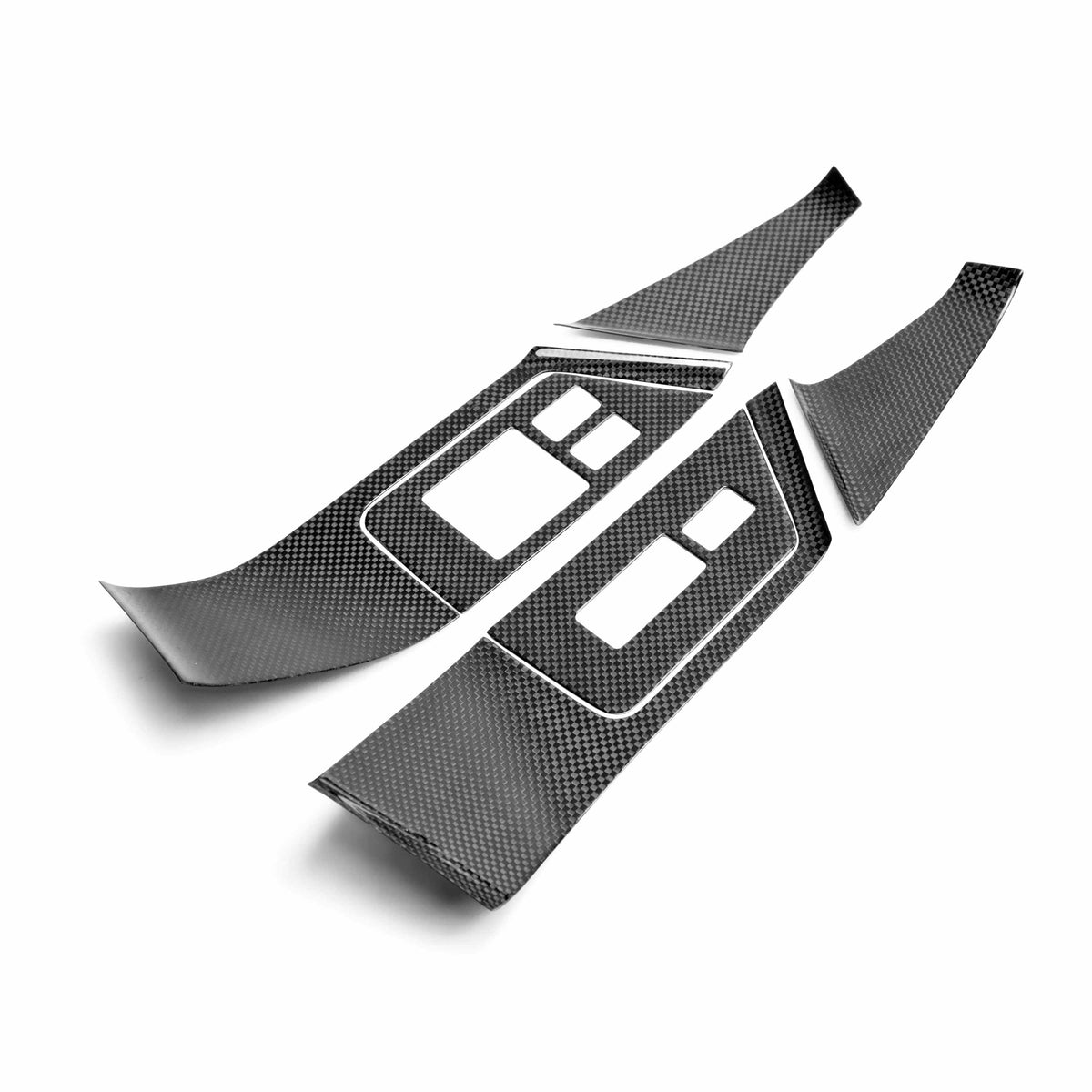 Seibon Carbon Fiber interior door trim set for 2009-2016 Nissan GT-R (12-Piece Set)