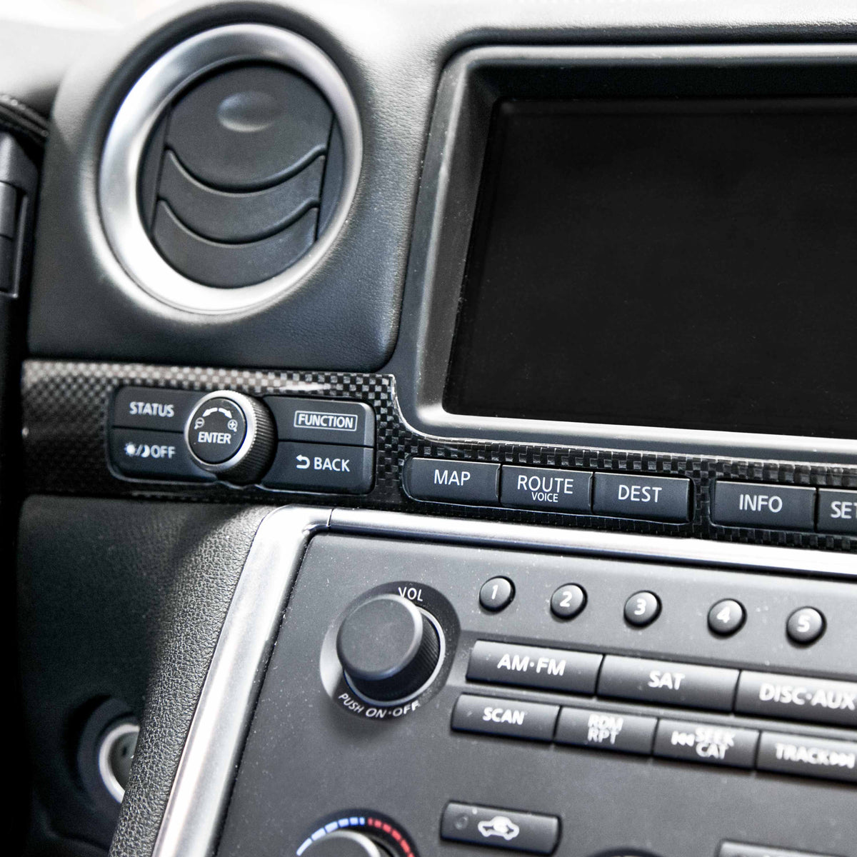 Seibon Carbon Fiber interior trim set for 2009-2016 Nissan GT-R (6-Piece Set)