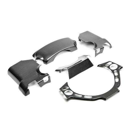 Seibon Carbon Fiber steering column surround trim for 2009-2016 Nissan GT-R (4-Piece Set)