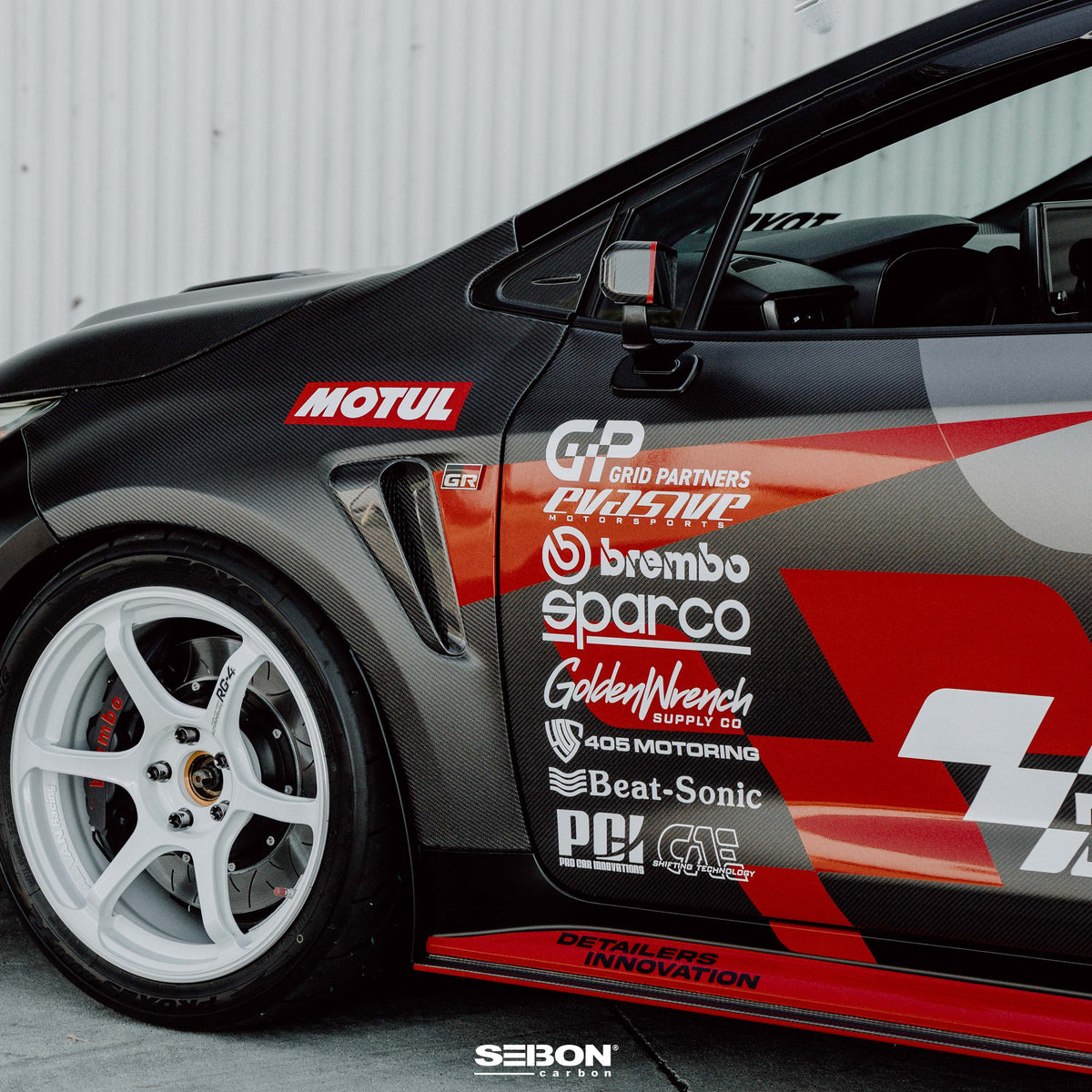 Seibon Carbon Fiber Front Doors for 2019-2026 Toyota Corolla Hatchback / GR Corolla