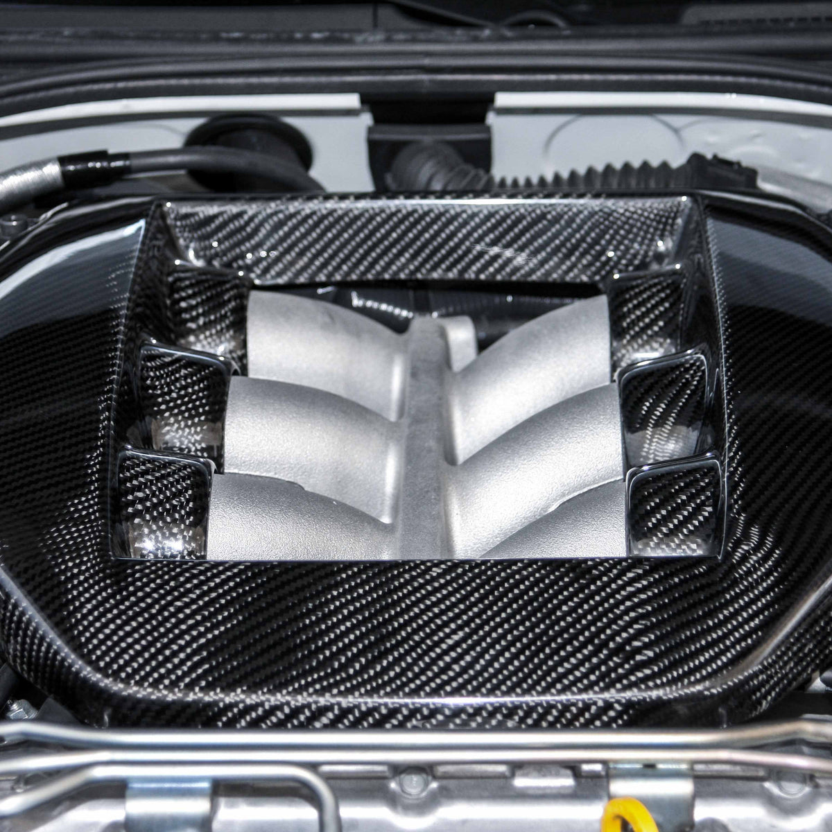 Seibon OEM-Style Carbon Fiber engine cover for 2009-2024 Nissan GT-R