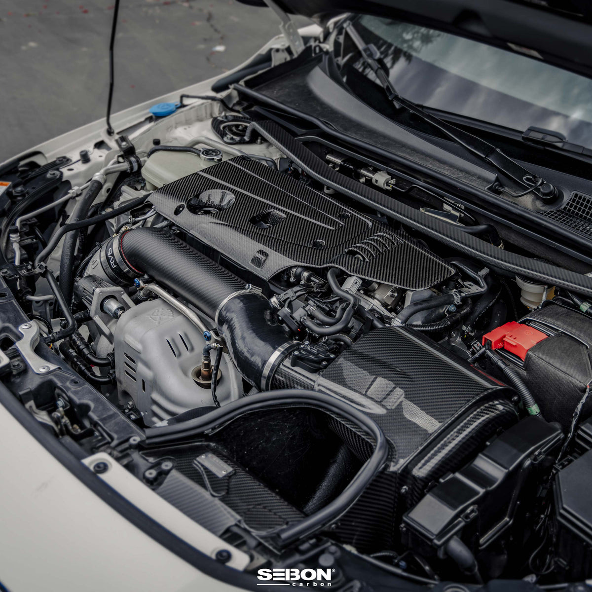 Seibon Carbon Fiber Engine Cover for 2017-2025 Honda Civic Type R