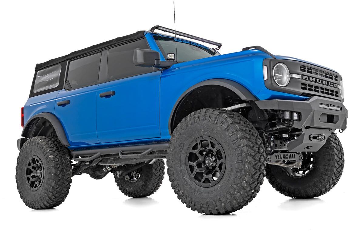 Rough Country 7 Inch Lift Kit | 4-Door Base | Ford Bronco 4WD (2021-2026)
