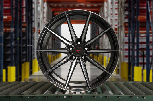 Ferrada F8-FR10 Graphite Machine wheel, front view