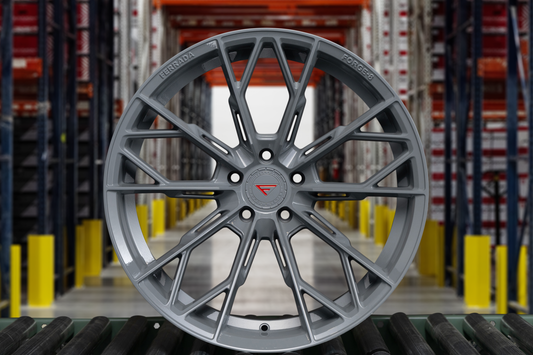Ferrada F8-FR11 Storm Gray wheel, front view