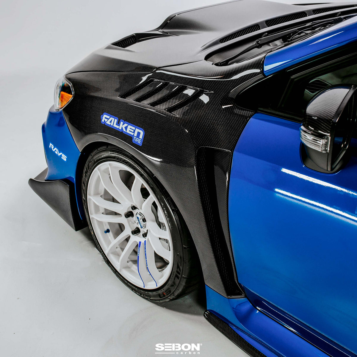 Seibon W-Style Carbon Fiber fenders for 2015-2021 Subaru WRX / STi