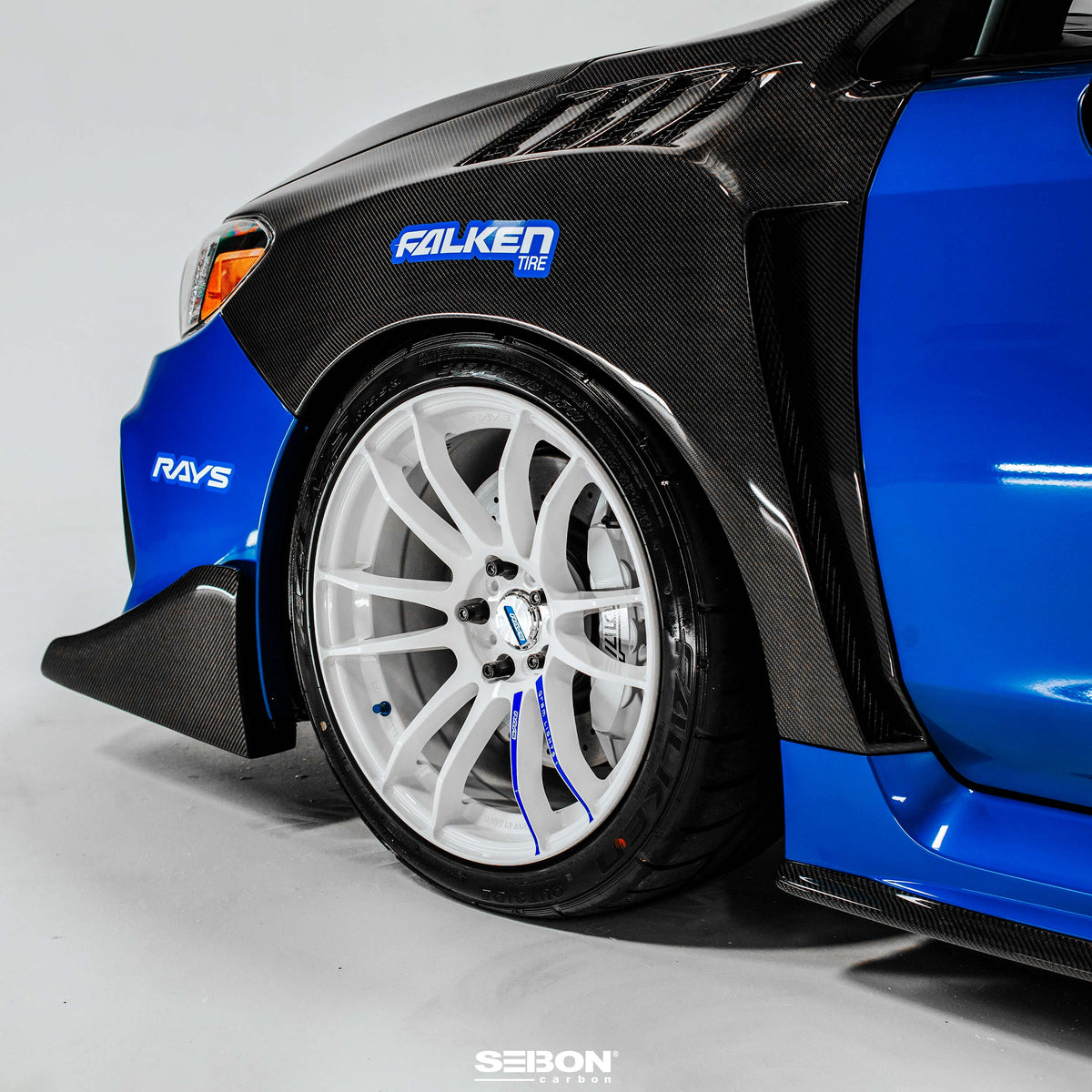 Seibon W-Style Carbon Fiber fenders for 2015-2021 Subaru WRX / STi
