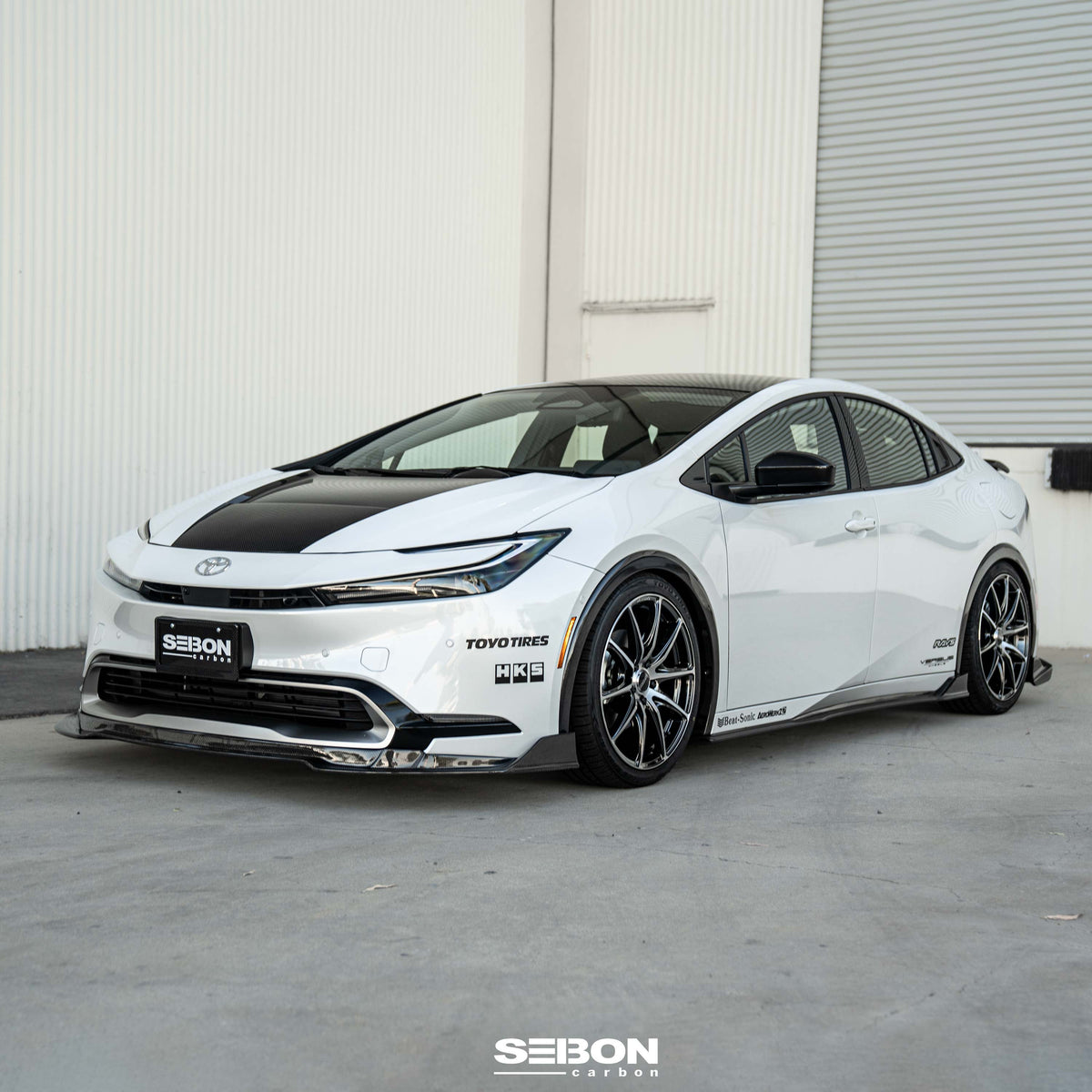 Seibon Carbon Fiber Front Fender Trims for 2023-2026 Toyota Prius