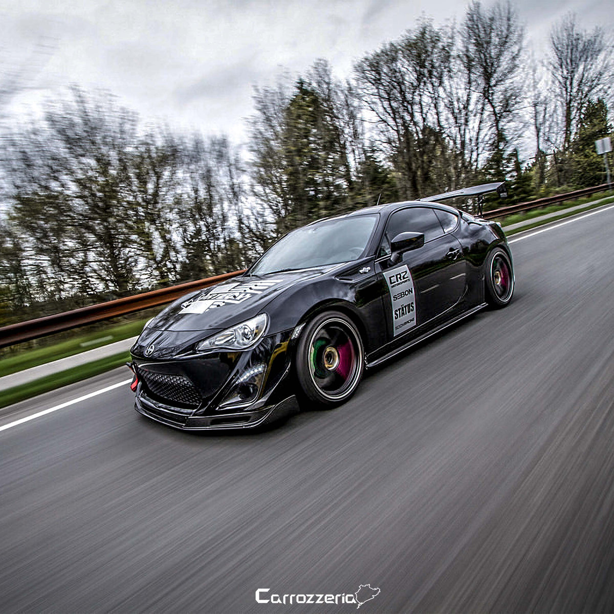 Seibon KC-Style Carbon Fiber Front Lip for 2013-2016 Scion FR-S