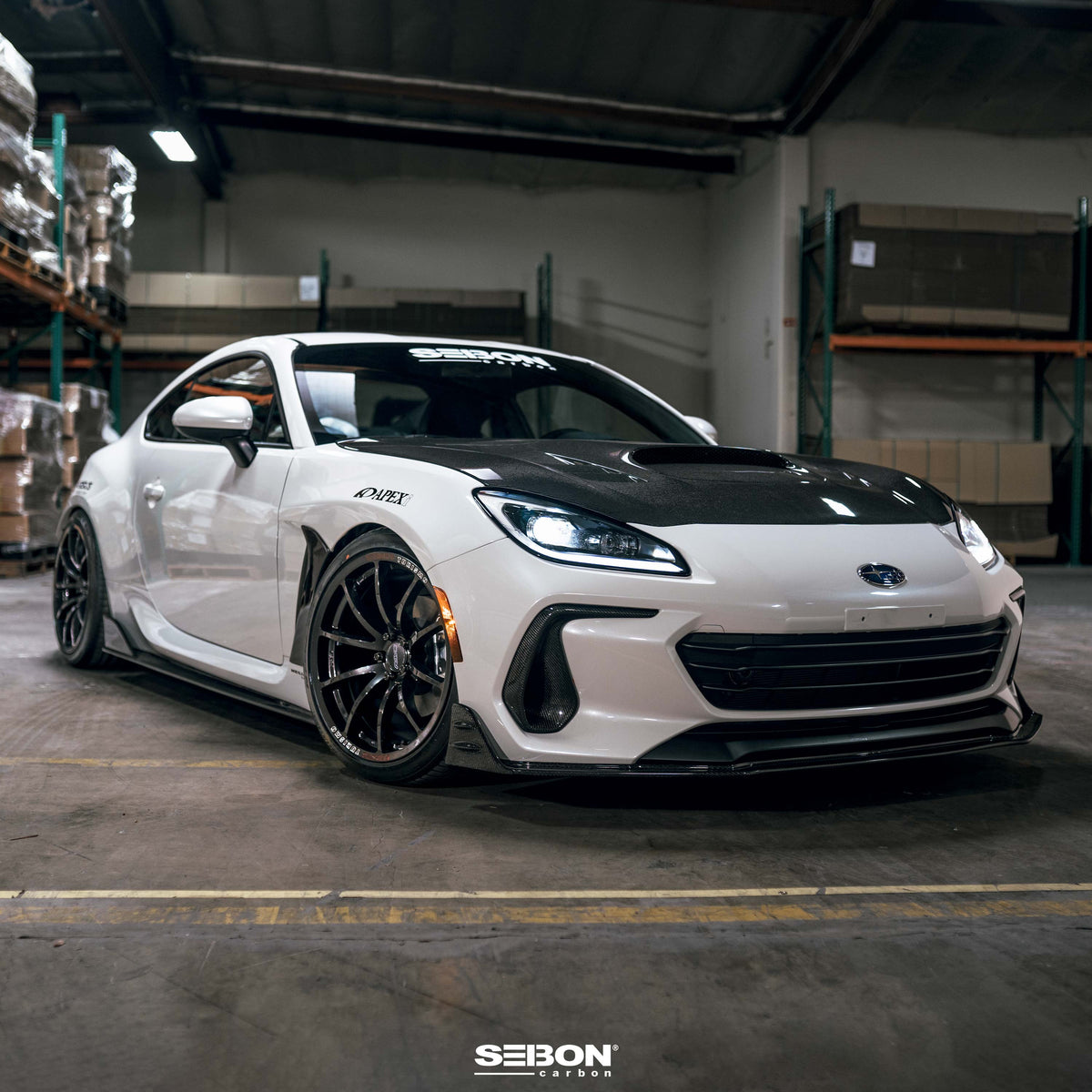 Seibon MB-Style Carbon Fiber Front Lip for 2022-2026 Subaru BRZ