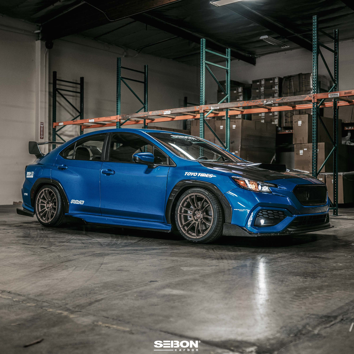 Seibon MB-Style Carbon Fiber Front Lip for 2022-2026 Subaru WRX