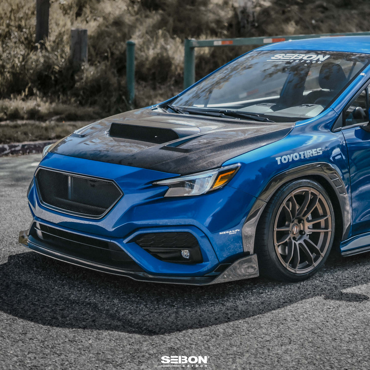 Seibon MB-Style Carbon Fiber Front Lip for 2022-2026 Subaru WRX