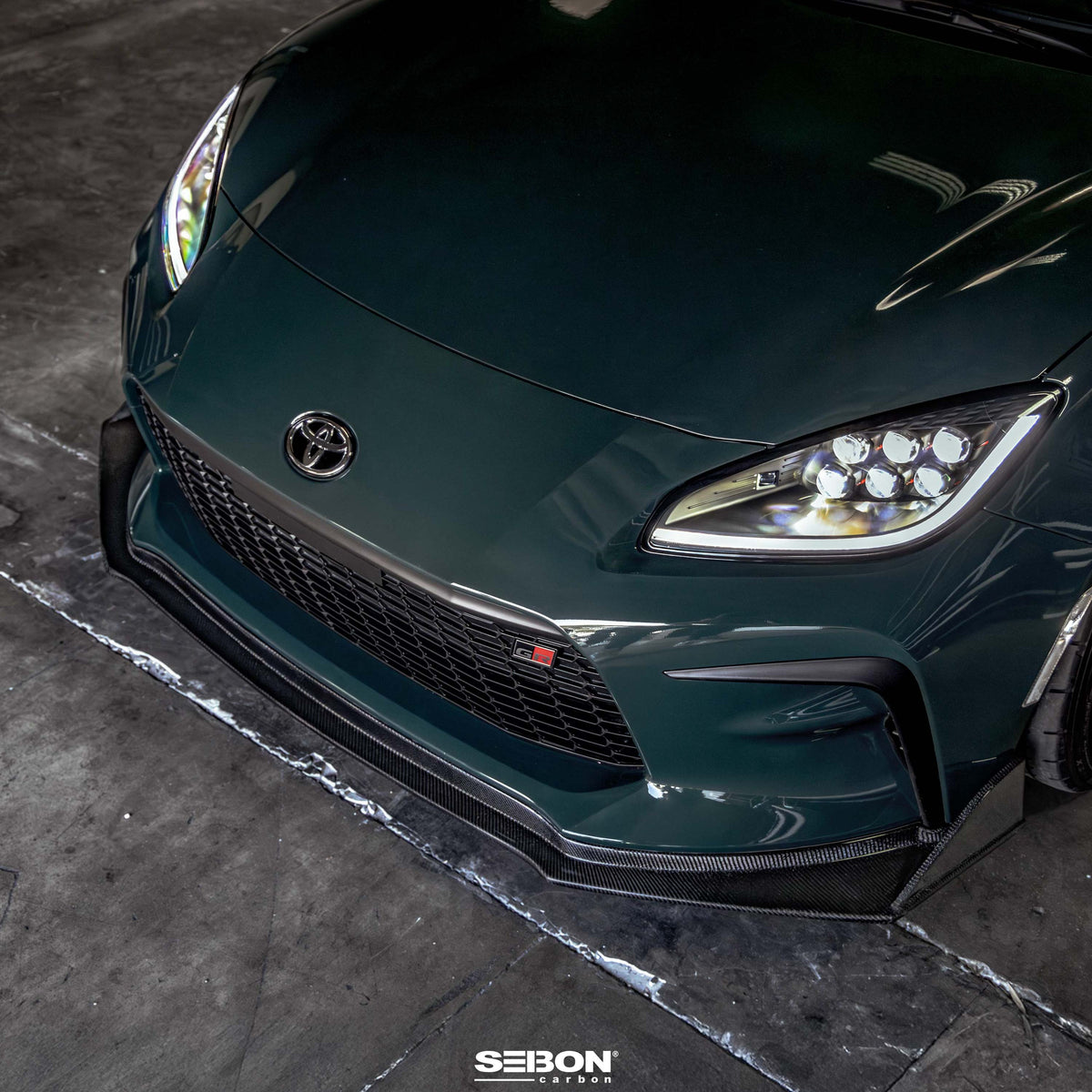 Seibon MB-Style Carbon Fiber Front Lip for 2022-2026 Toyota GR86