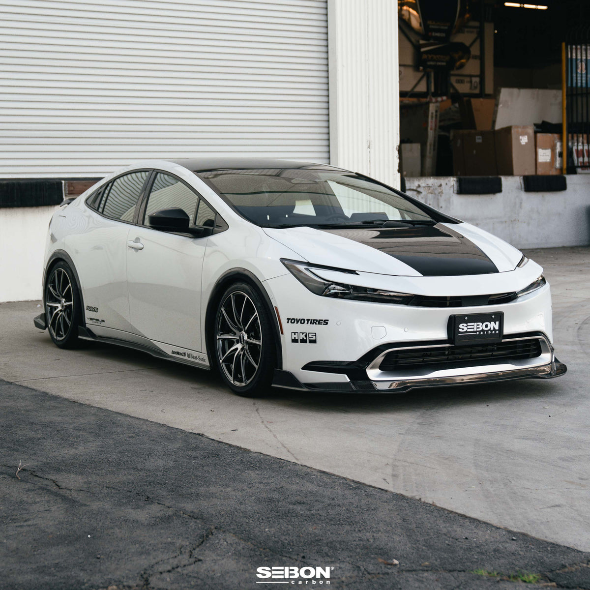 Seibon MB-Style Carbon Fiber Front Lip for 2023-2026 Toyota Prius