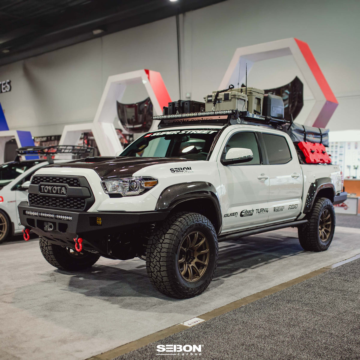 Seibon Carbon Fiber front fender flares for 2016-2023 Toyota Tacoma