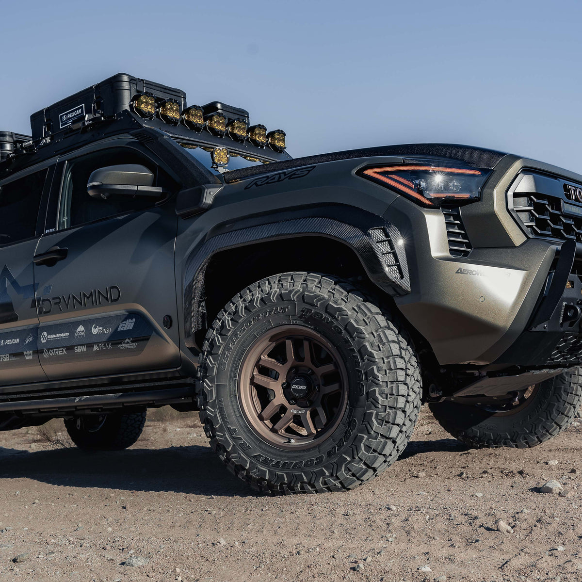 Seibon Carbon Fiber front fender flares for 2024-2026 Toyota Tacoma