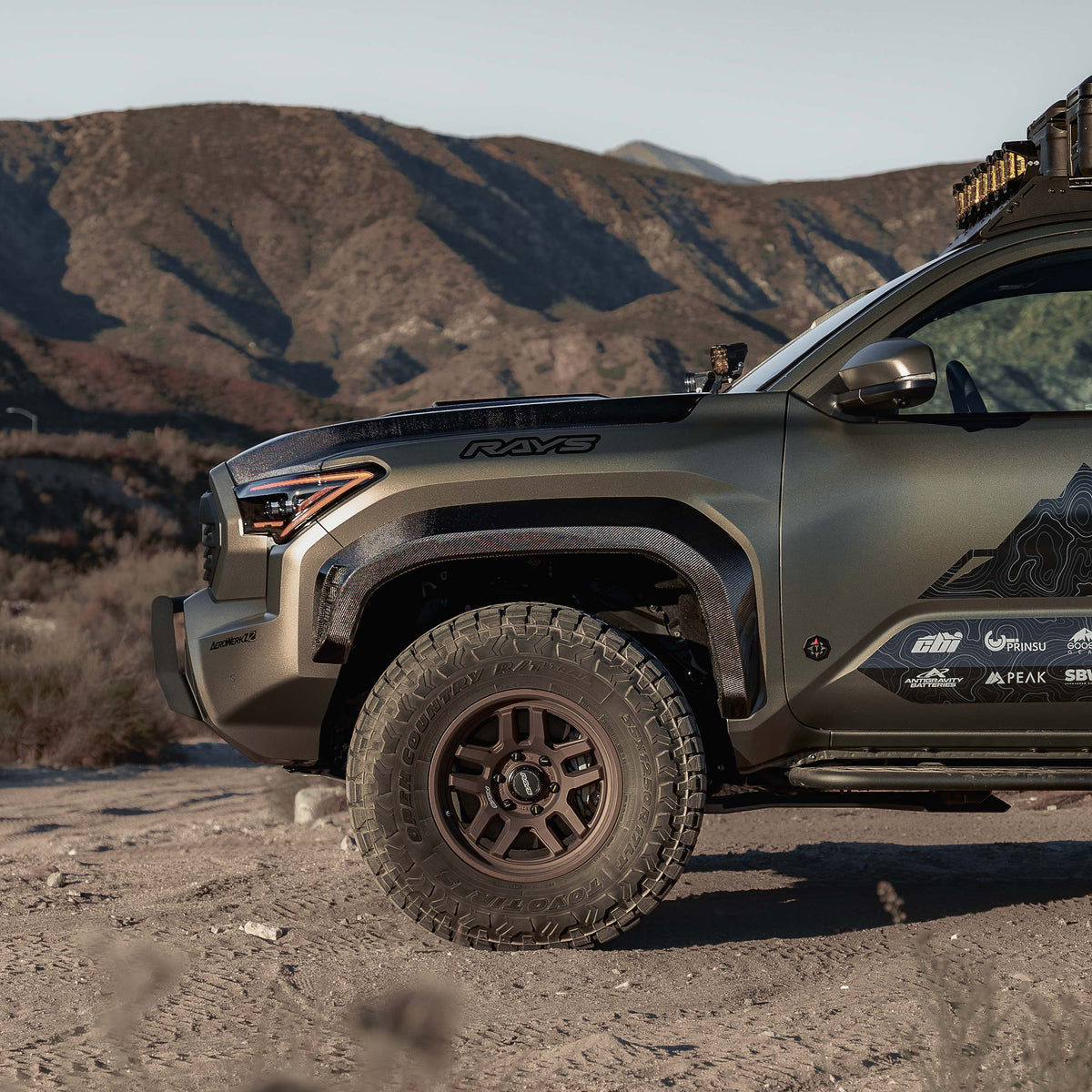 Seibon Carbon Fiber front fender flares for 2024-2026 Toyota Tacoma