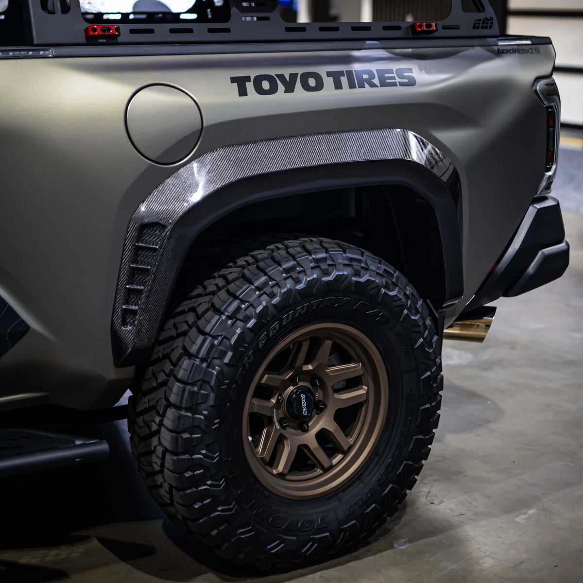 Seibon Carbon Fiber Rear fender flares for 2024-2026 Toyota Tacoma