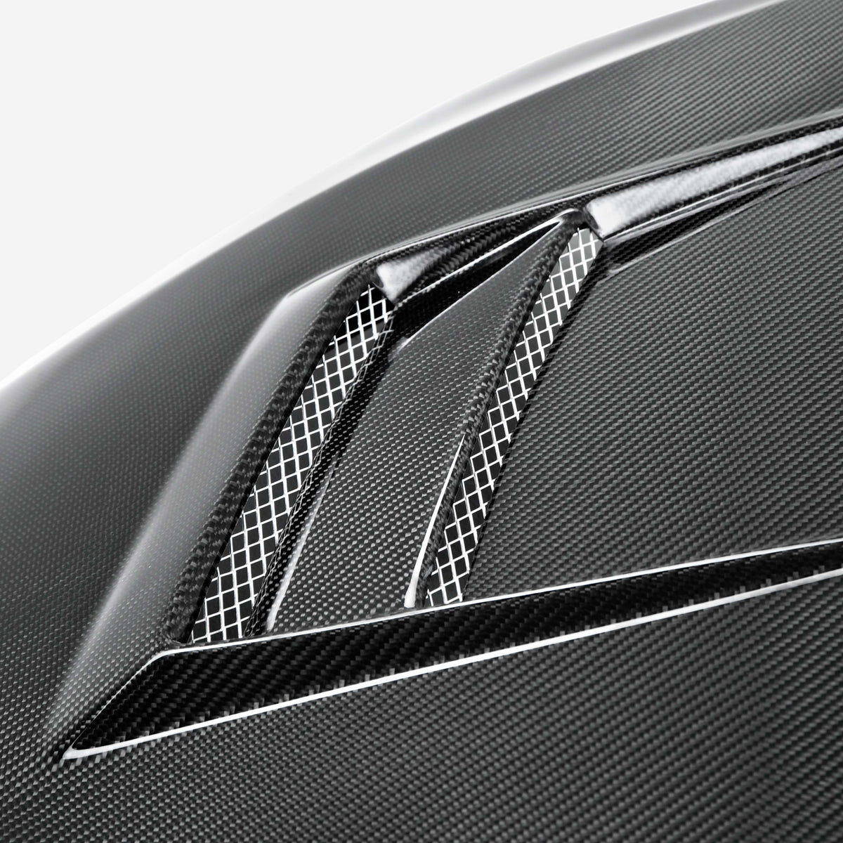 Seibon DV-Style Carbon Fiber Hood for 2008-2015 Mitsubishi Lancer EVO X
