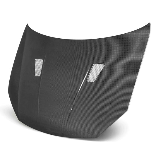 Seibon TM-Style Carbon Fiber Hood for 2010-2014 Volkswagen Golf / GTI (Shaved)