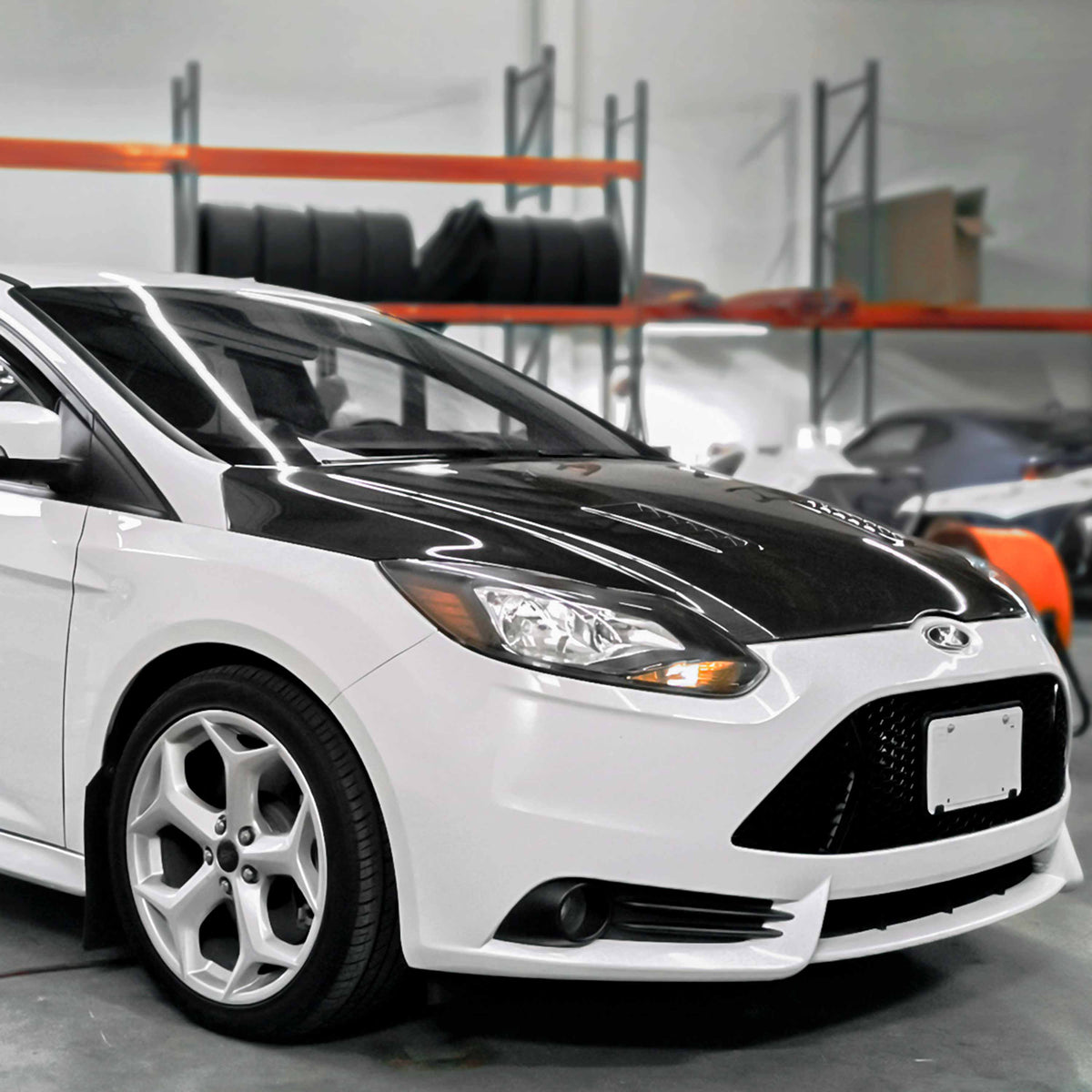 Seibon RS-Style Carbon Fiber Hood for 2012-2014 Ford Focus
