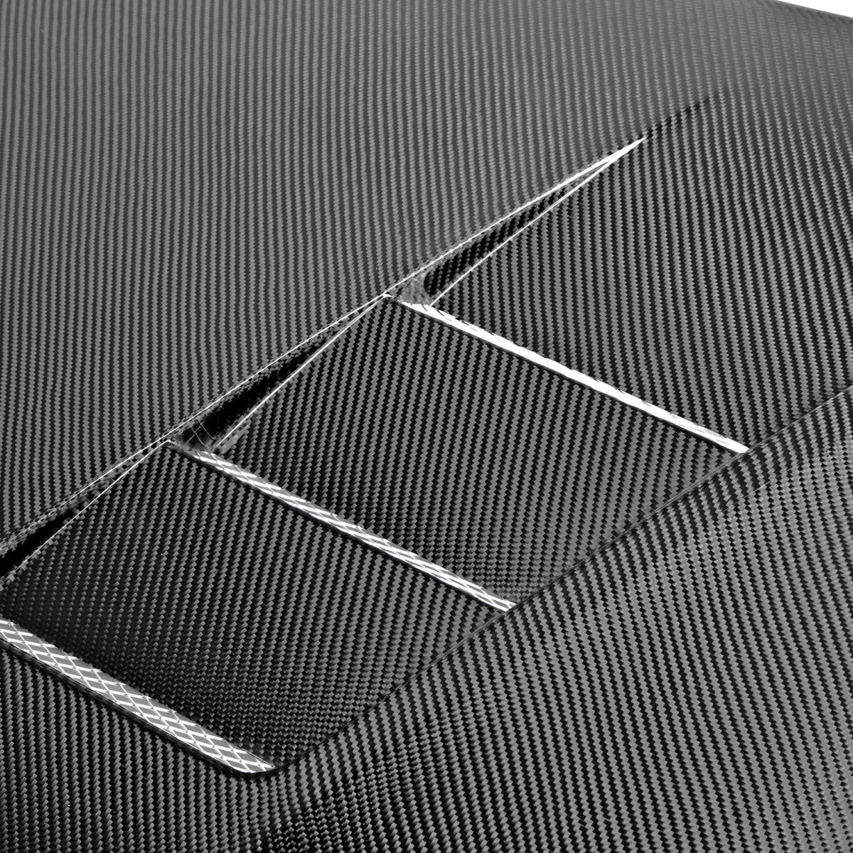 Seibon TS-Style Carbon Fiber Hood for 2012-2013 Honda Civic Coupe and 2012 Honda Civic Sedan
