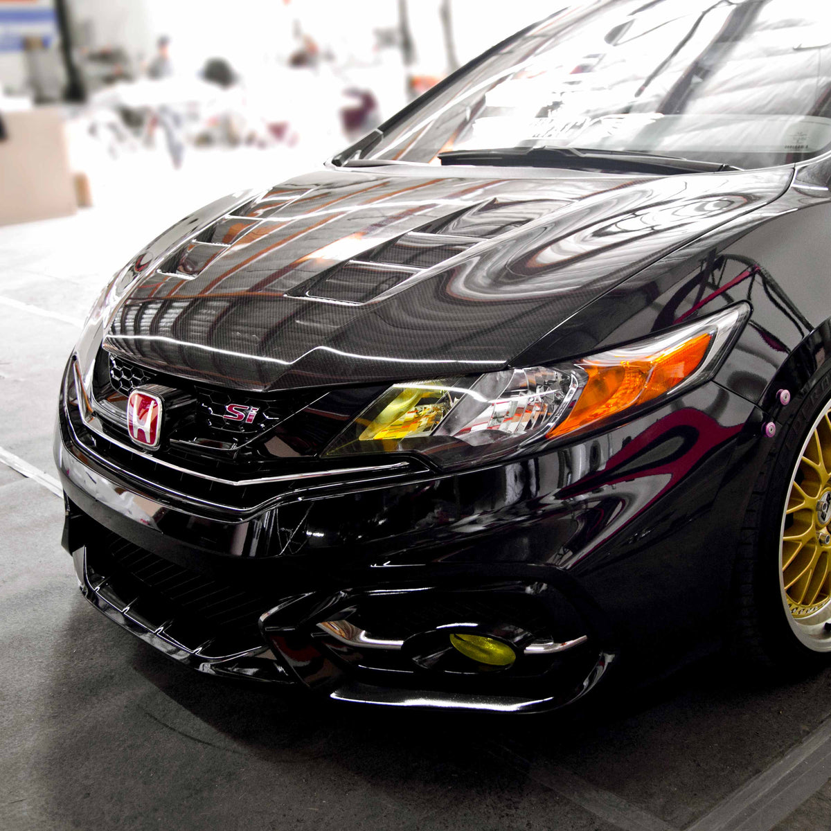 Seibon TS-Style Carbon Fiber Hood for 2014-2015 Honda Civic Coupe