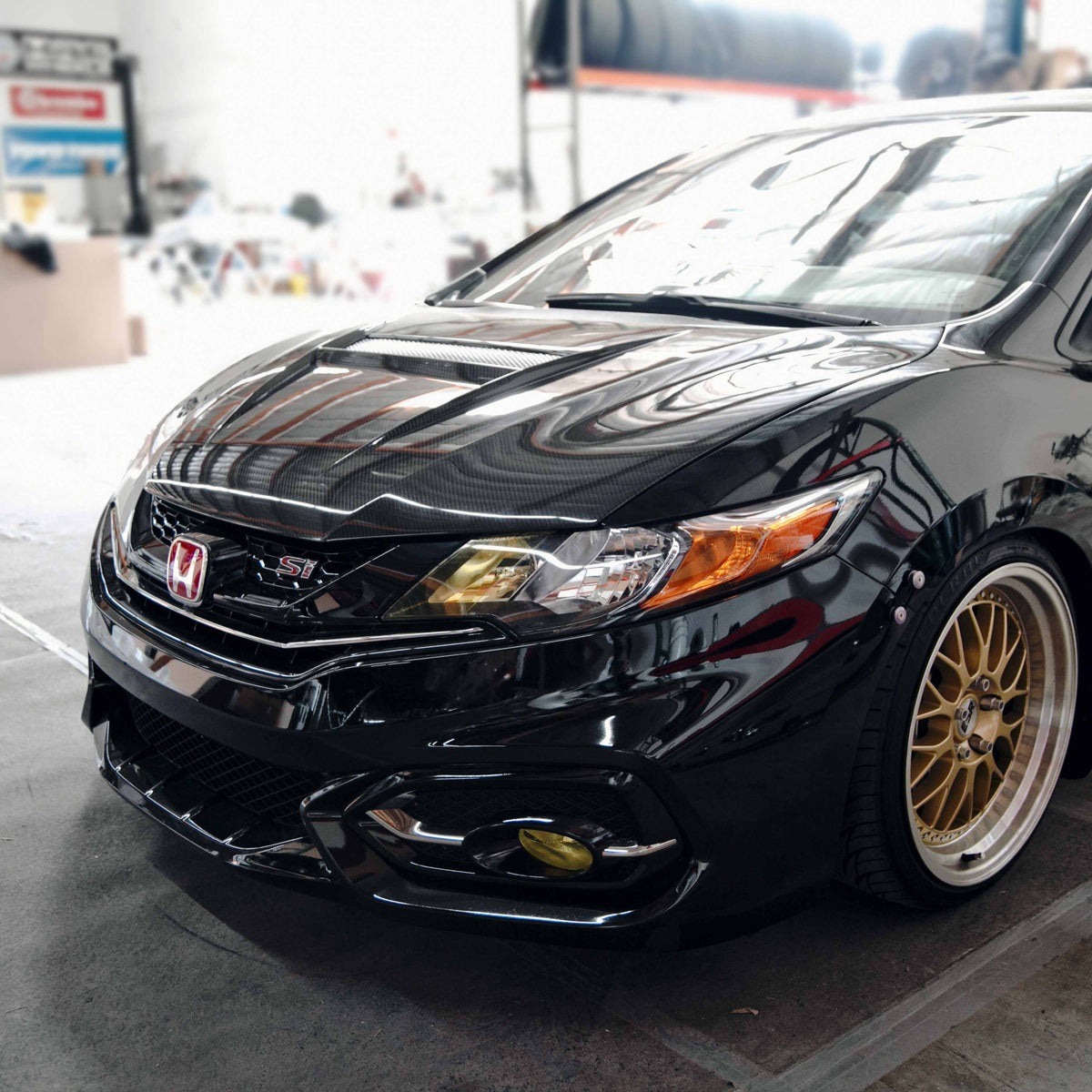 Seibon VSII-Style Carbon Fiber Hood for 2014-2015 Honda Civic Coupe