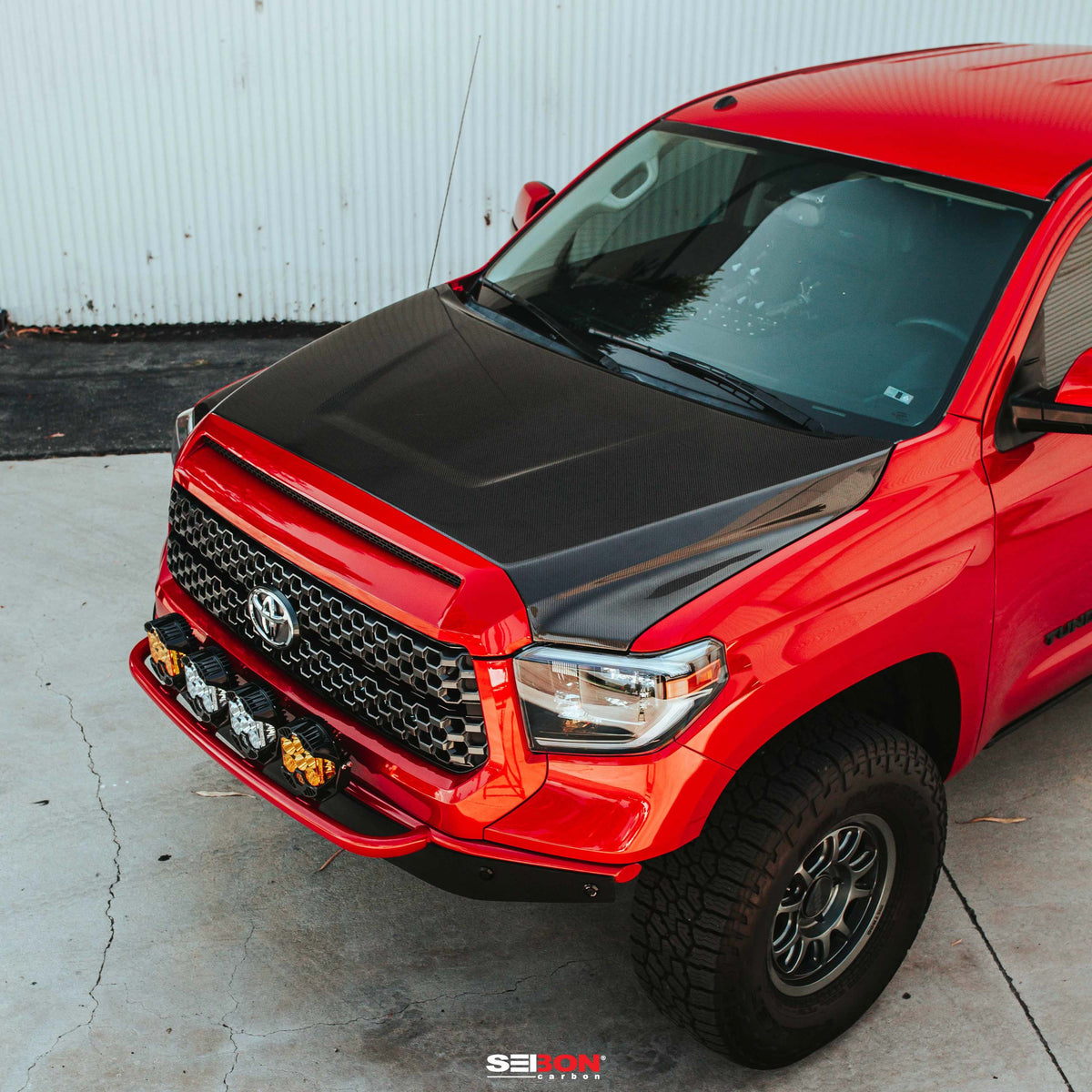 Seibon OEM-Style Carbon Fiber Hood for 2014-2021 Toyota Tundra