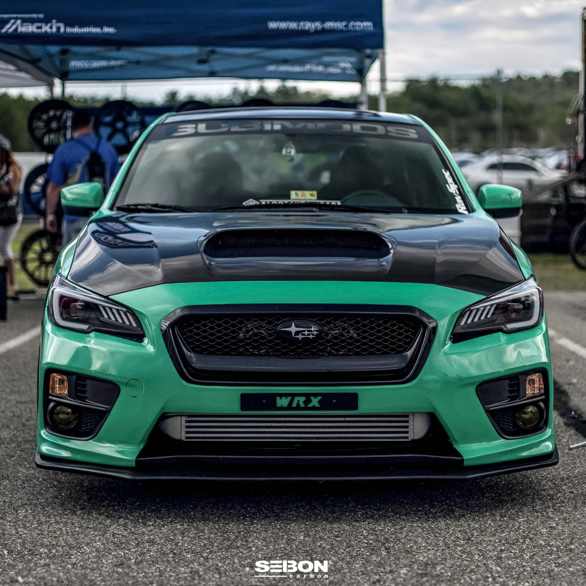 Seibon OEM-Style Carbon Fiber Hood for 2015-2021 Subaru WRX / STi